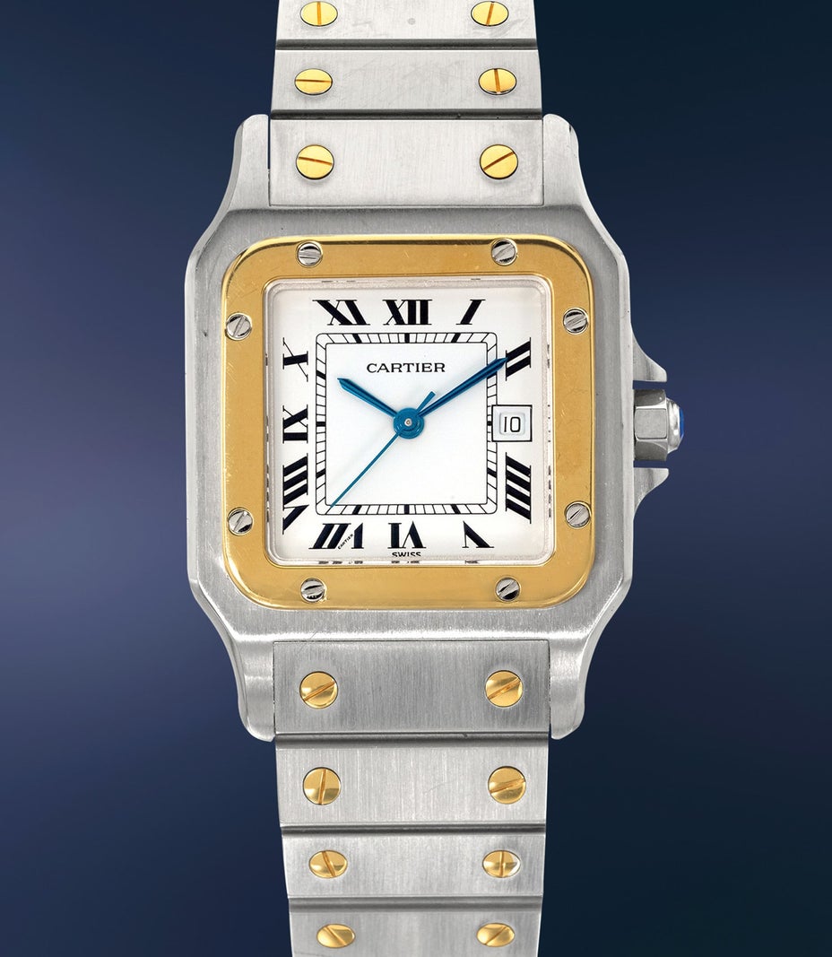 Cartier Santos — Cartier 2961, принадлежавшие Джеймсу Гарнеру; образец референса, не часы Бонда.