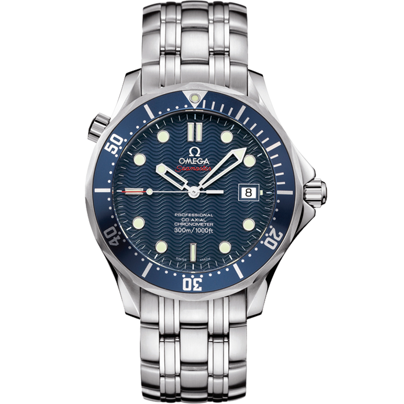 OMEGA Seamaster Diver 300M Co-Axial — Официальная фотография OMEGA 2220.80.00; серийная модель, не съёмочный реквизит.